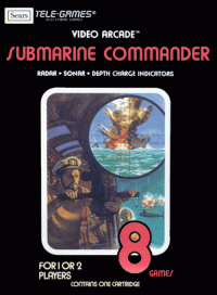 Submarine Commander Atari 2600  box art